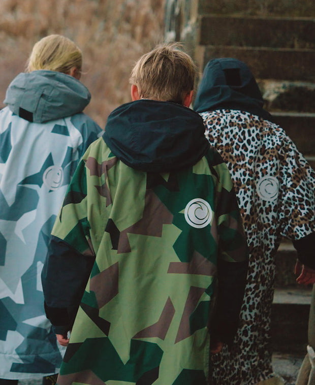 White Water White Water Surf Poncho Jas Hardshell Green Camo