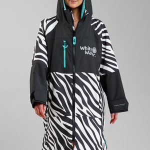 White Water White Water Surf Poncho Jas Hardshell Zebra print