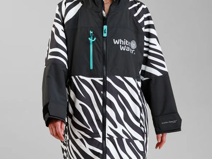 White Water White Water Surf Poncho Jas Hardshell Zebra print