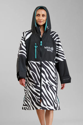 White Water White Water Surf Poncho Jas Hardshell Zebra print