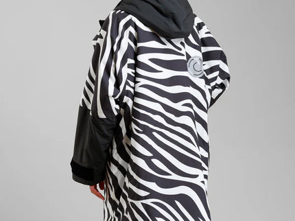 White Water White Water Surf Poncho Jas Hardshell Zebra print