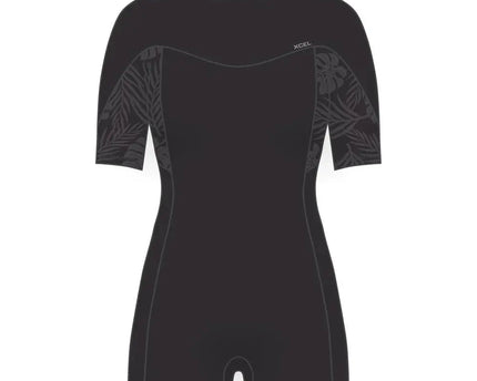 Xcel Xcel Axis 2/2 Dames S/S Springsuit Black Palm-Monstera